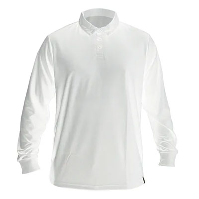 polera blanca manga larga